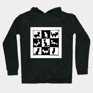 Geometric kitties Hoodie